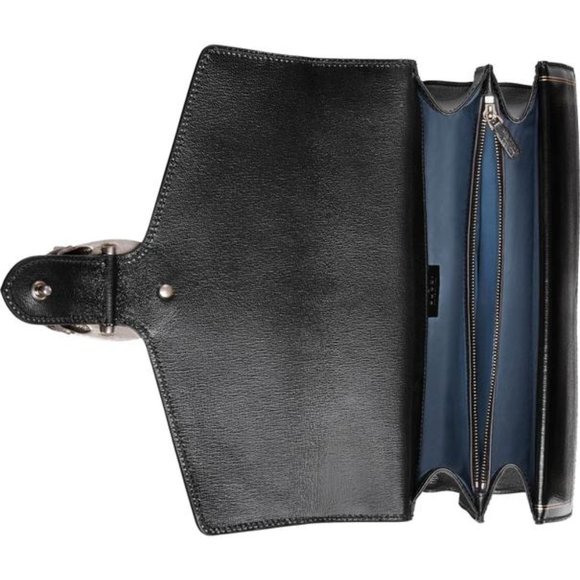 Gucci Dionysus Sega Moon Stars Shoulder Bag in Black with hand painted gold leaf - Picture 5 of 16